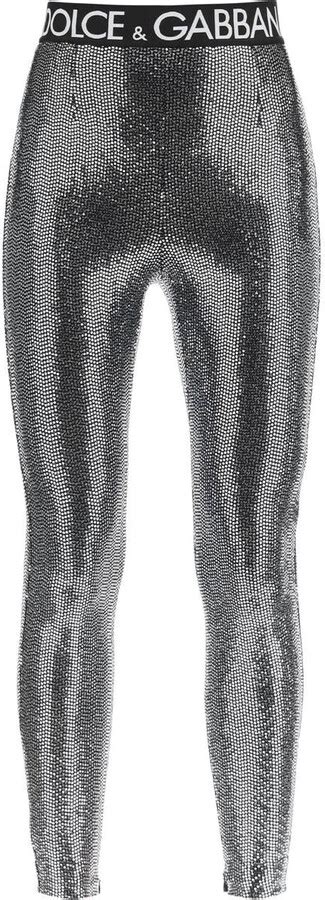 leggins dolce gabbana|dolce and gabbana sequin pants.